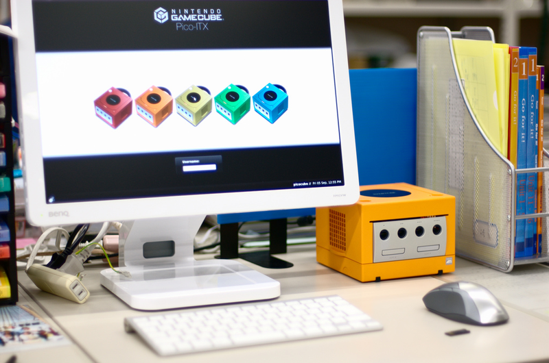 Illustration for article titled Painfully Adorable GameCube PC Mod